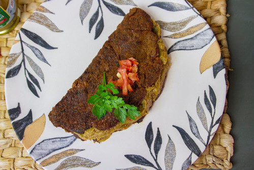 Omelete Vegano de Farinha de Linhaça e Chia